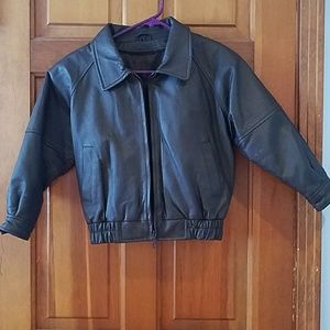 Boys Genuine Leather Jacket
